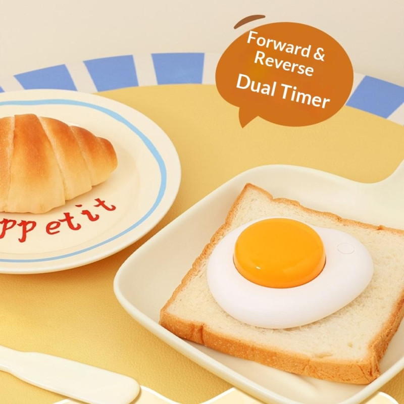 Magnetisk egg Timer kjøkkentimer med forover/bakover-modus matlaging studie arbeid