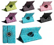 Fodral till iPad Mini 1/2/3 360 rotation Blommor