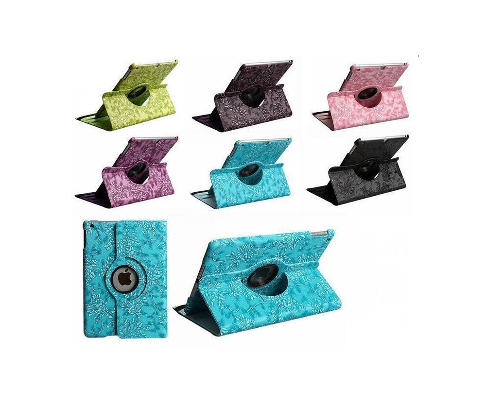 Fodral till iPad Mini 1/2/3 360 rotation Blommor
