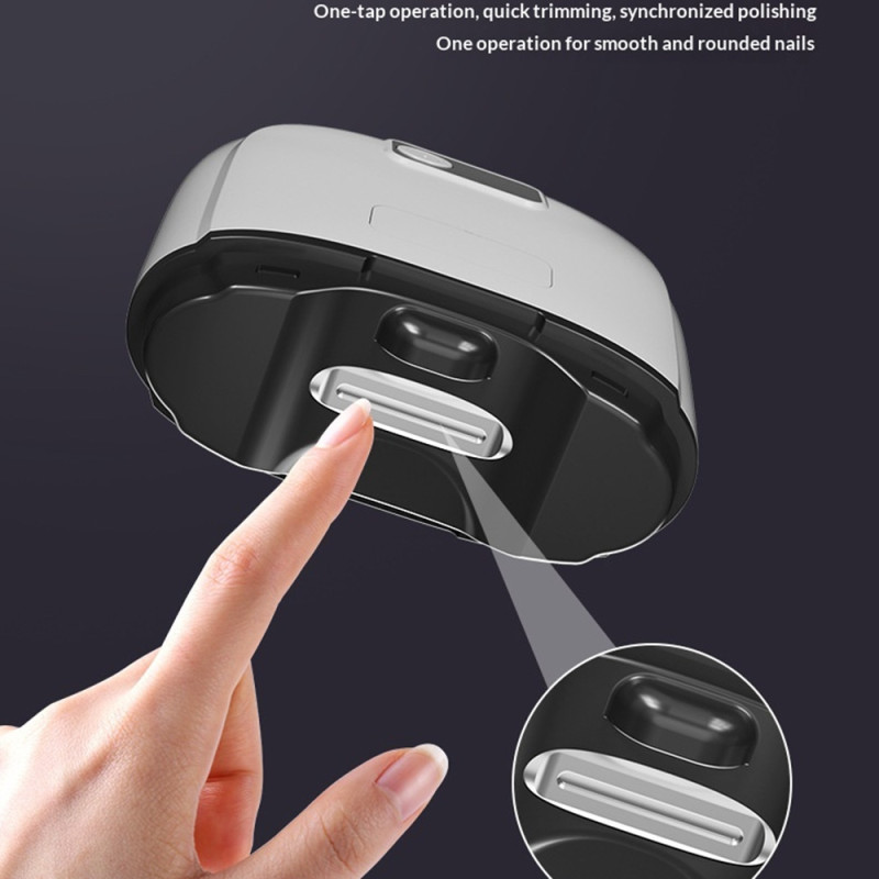 Electric Nail Clipper 3 Gears Adjustable USB Rechargeable Automatic
