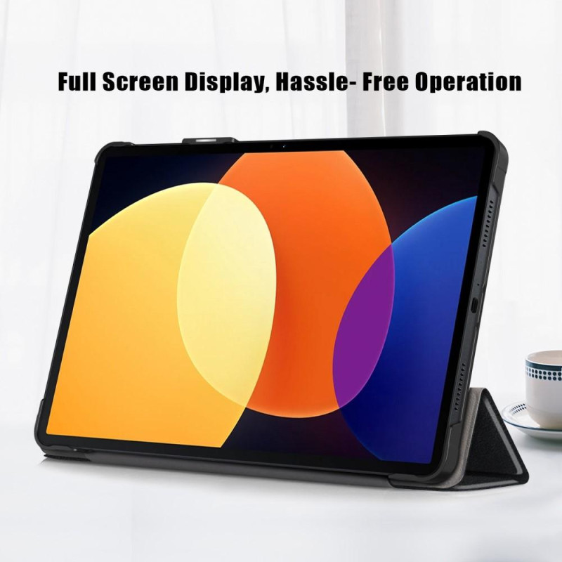 Xiaomi Pad 5 Pro 12.4 (2022) - jalustalle Slim Fit - suojus lepo/herätys - musta