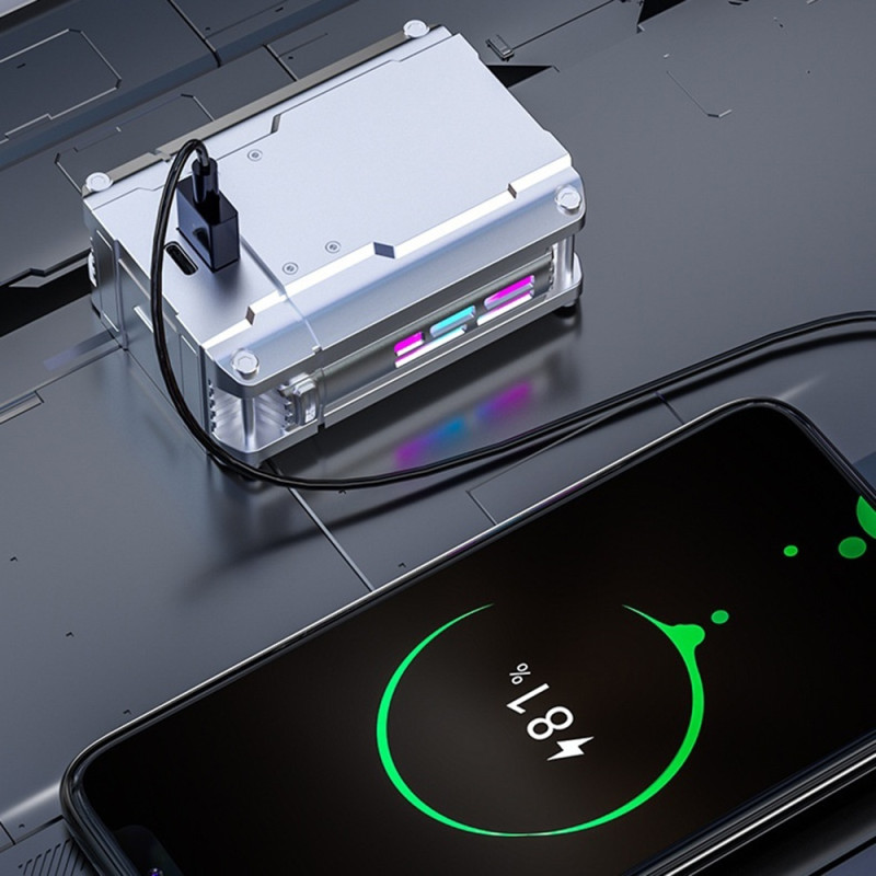 DX08 Støjreducerende Trådløse Hovedtelefoner Mekaniske TWS Bluetooth Gaming - Sølv