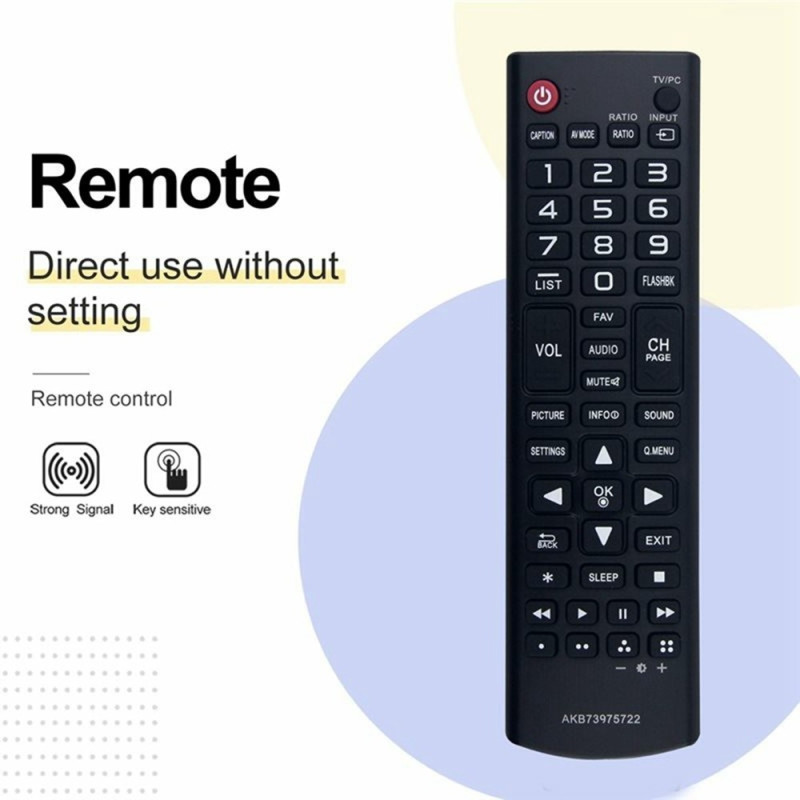 TV fjernkontroll Erstatning for AKB73975722 For LG TV