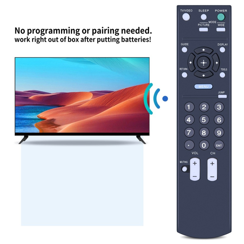 Udskiftning af fjernbetjening til RM-YD021 til Sony TV