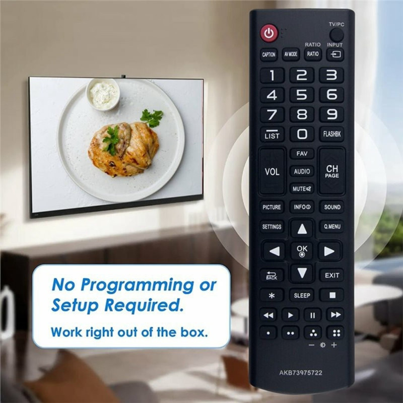Television kaukosäädin Korvaa AKB73975722 LG TV:lle
