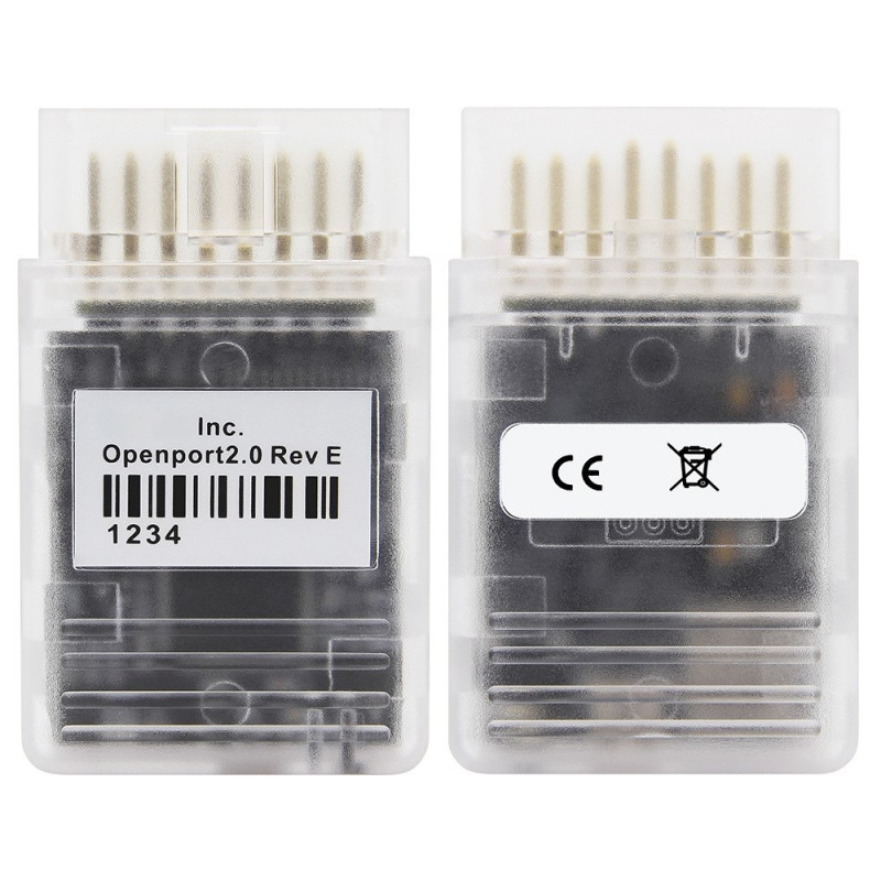 Fejlkodelæser OpenPort 2.0 ECU Flash OBD/OBD2 Tuning Diagnostik J2534 Scanner