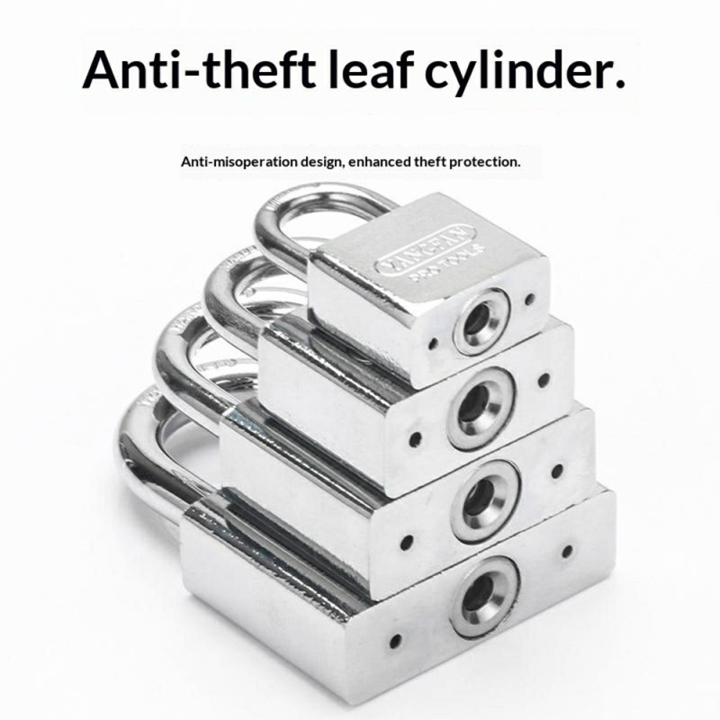 Padlock Anti-theft 40mm shackle waterproof rust-resistant security lock 4 keys