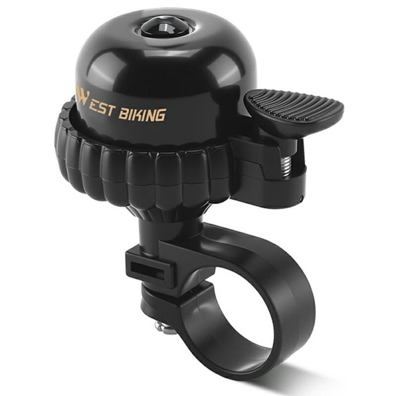 Bell WEST BIKING Vintage bicycle bell in copper waterproof Bicycle - Black