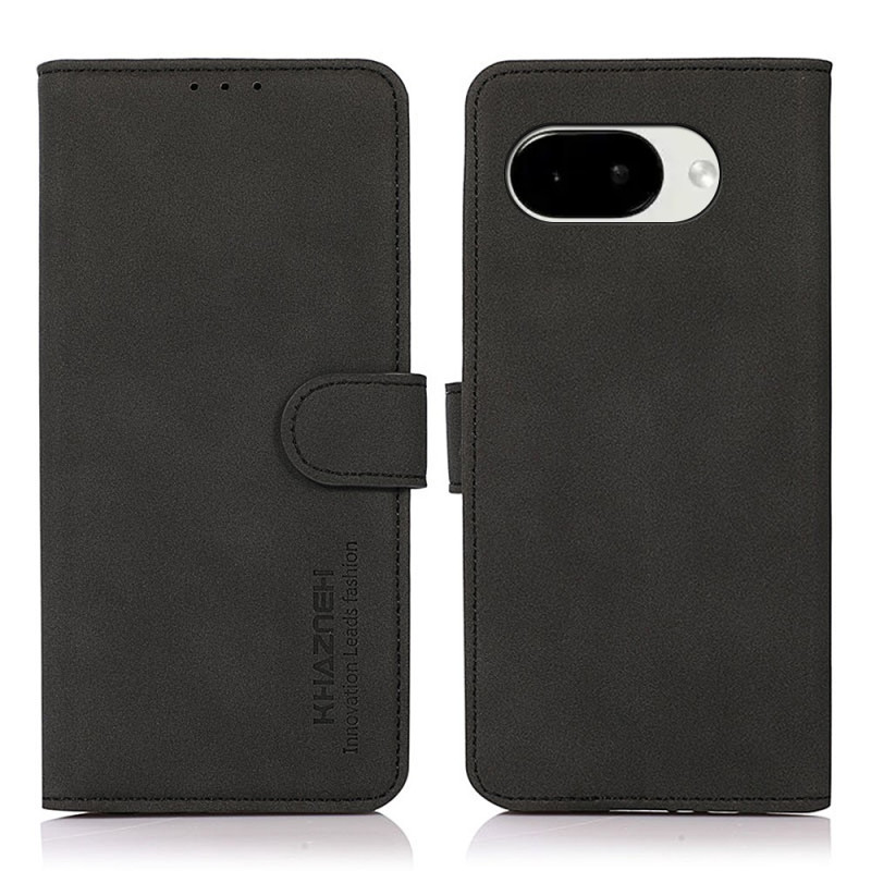 KHAZNEH For Google Pixel 10a Wallet Case PU Leather with Stand - Black