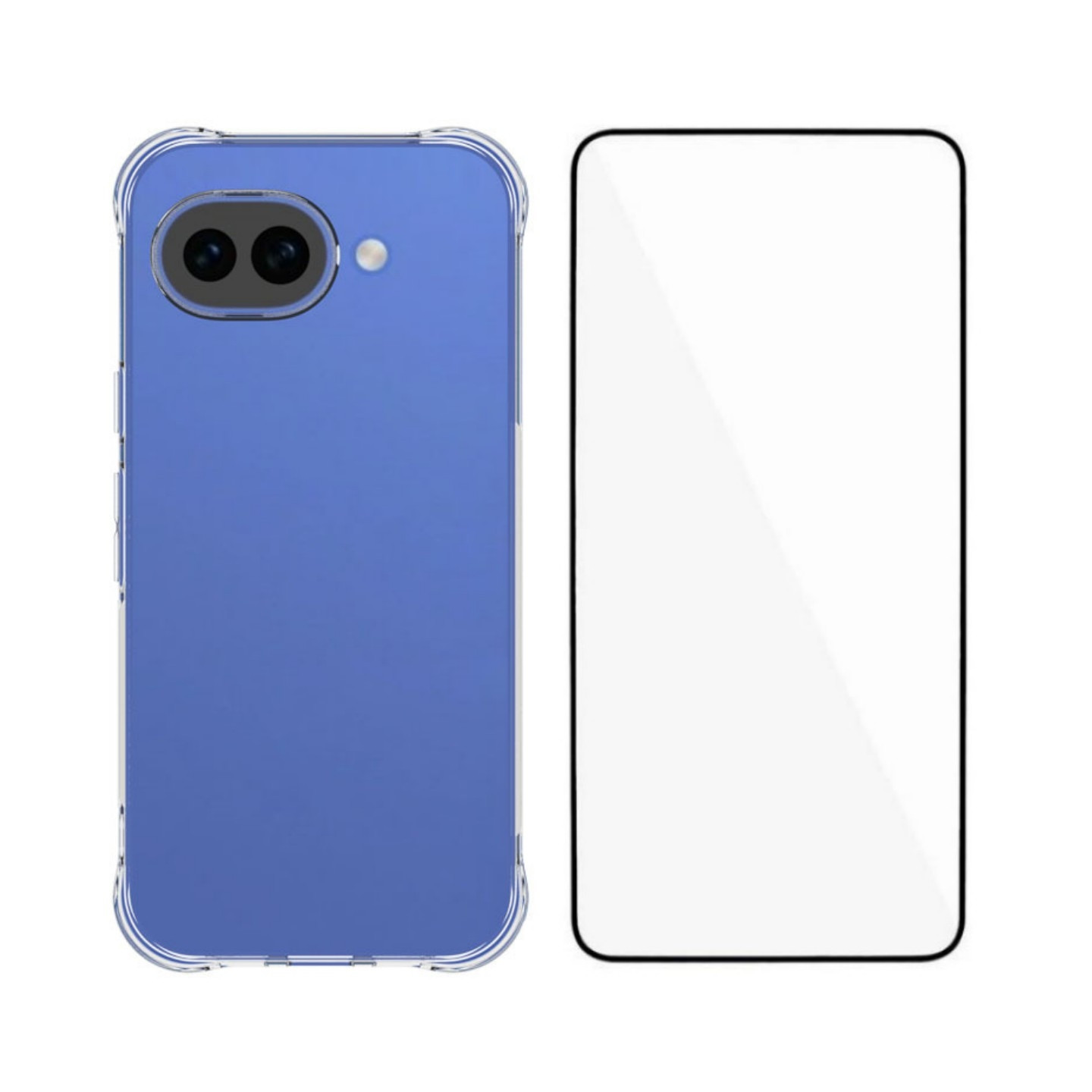 Google Pixel 10a Kuori TPU-puhelimen suojakuori karkaistulla lasisuojalla