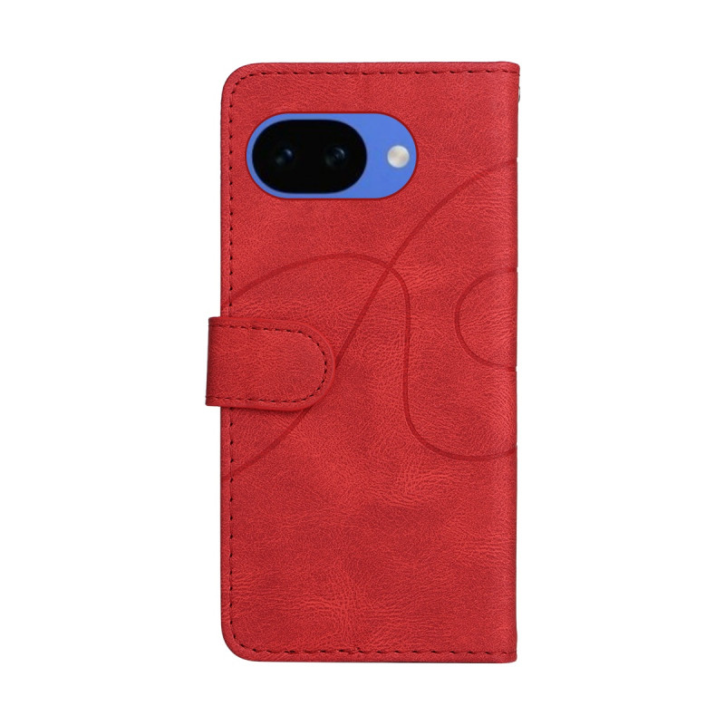 il Google Pixel 10a Pungcover med Stander Tofarvet Design - Rød