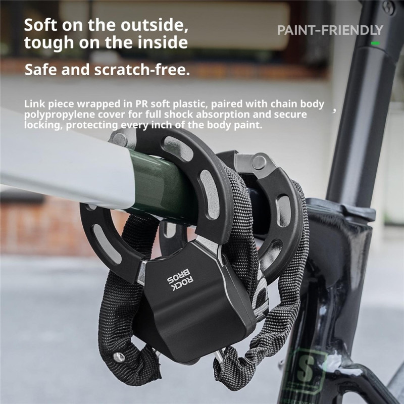 ROCKBROS Bicycle Lock Chain Lock for Electric Scooter / Balance Bike / Mountain Bike Anti-Theft