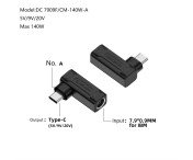 DC 7,9x0,9 hona till USB-C hane 140W Omvandlare Adapter