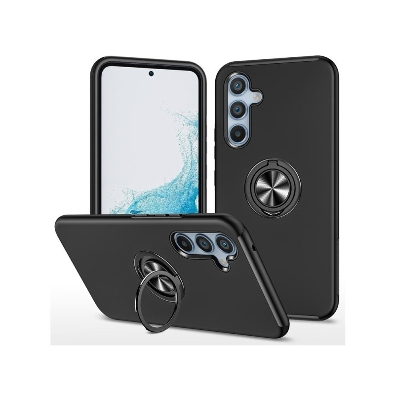 Samsung Galaxy S26+ Hybridikotelo Sormusrengas ja Teline - Musta