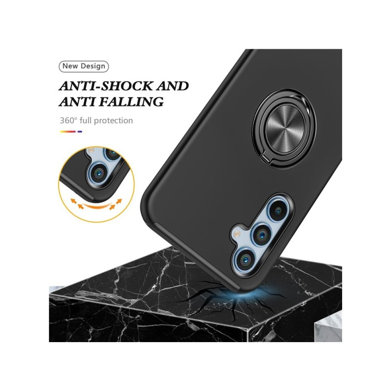 For Samsung Galaxy S26+ Hybrid Case with Ring Holder and Stand - Black