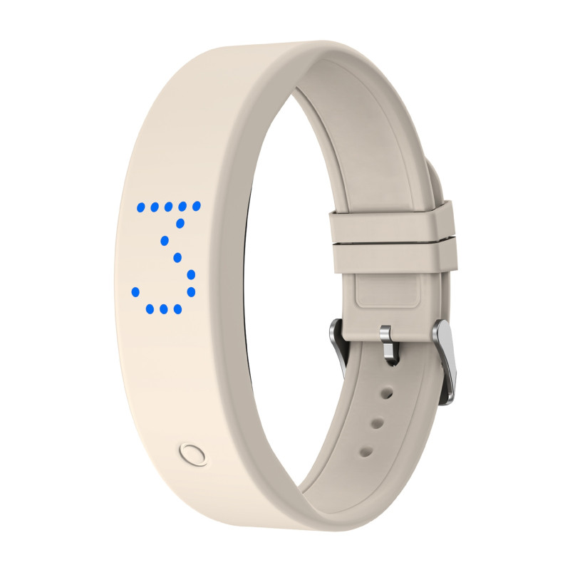 Smart armband Fitness Timer Sömnmonitor Stegräknare 8 Alarm Vibration - Vit