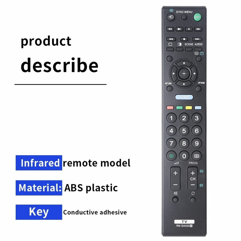 Fjernkontrollerstatning for RM-GA020 For Sony TV