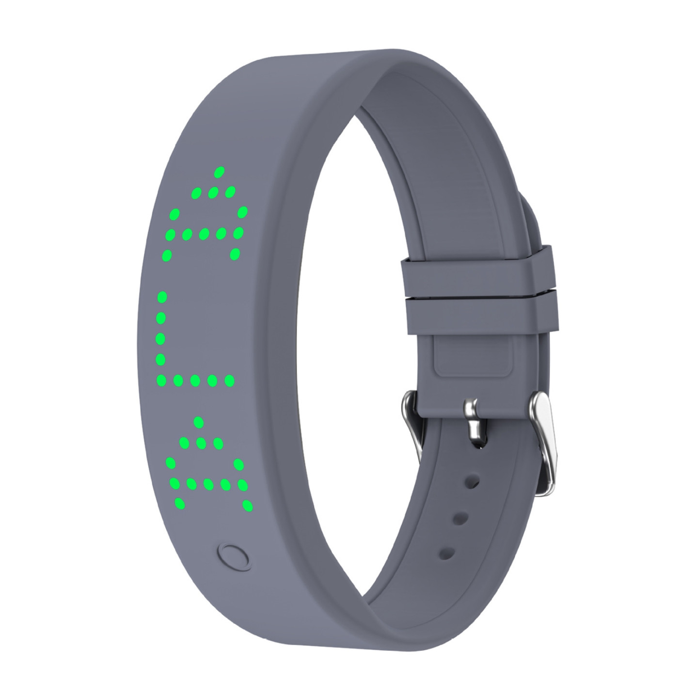 Smart armband Fitness Timer Sömnmonitor Stegräknare 8 Alarm Vibration - Grå