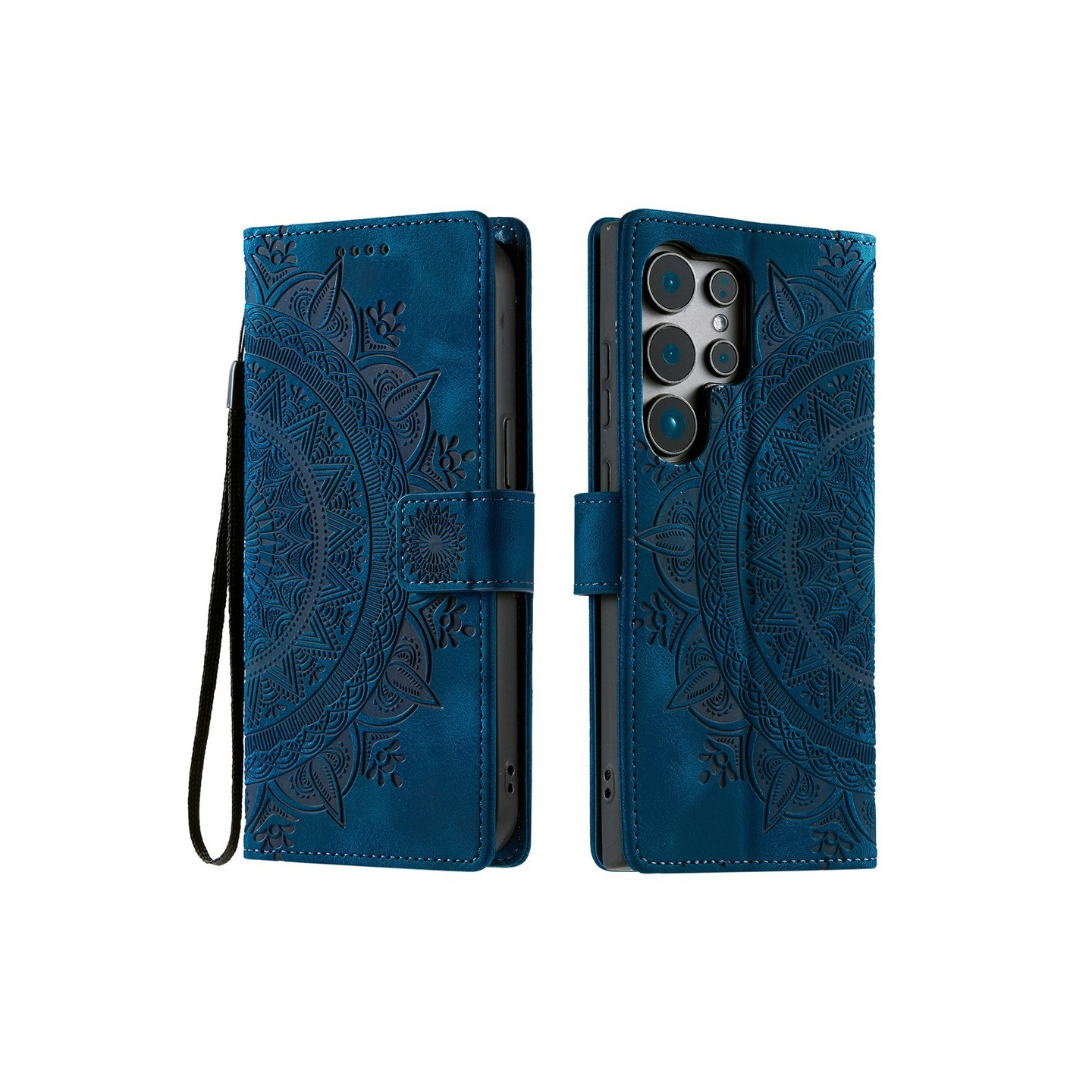 För Samsung Galaxy S26 Ultra plånboksfodral Fodral Skal Mandala blommönster