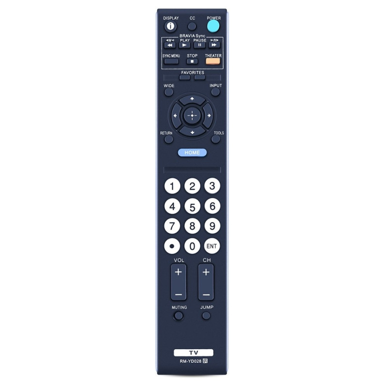 Remote Control Replacement for RM-YD028 For Sony TV