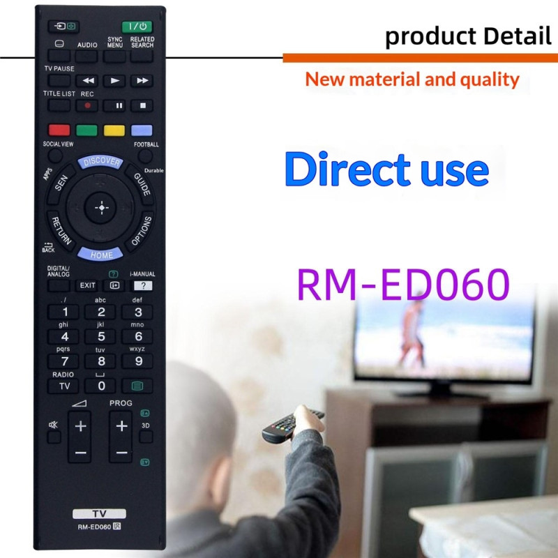 Udskiftning af fjernbetjening til RM-ED060 til Sony TV