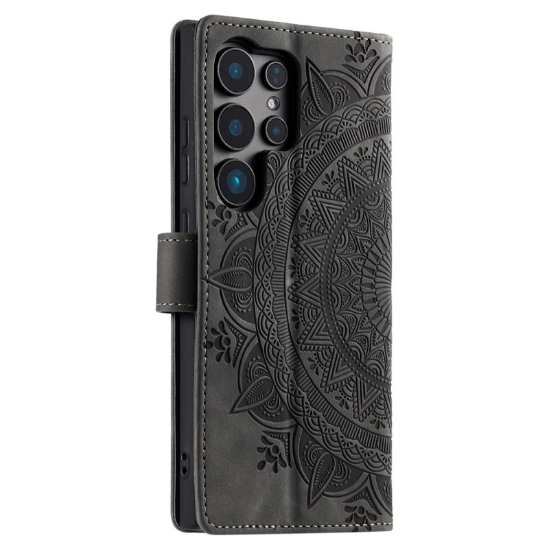For Samsung Galaxy S26 Ultra Wallet Case Cover Shell Mandala Flower Pattern