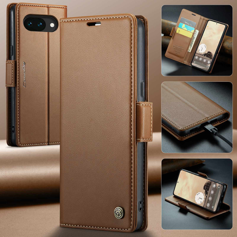 CASEME For Google Pixel 10a RFID Blocking Wallet Phone Cover
