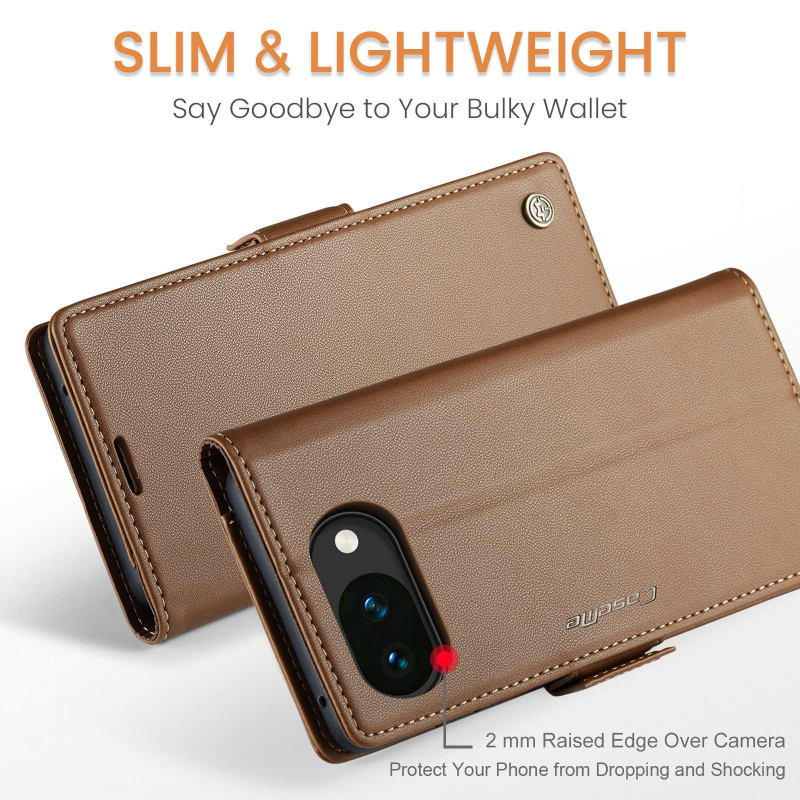 CASEME For Google Pixel 10a RFID Blocking Wallet Phone Cover