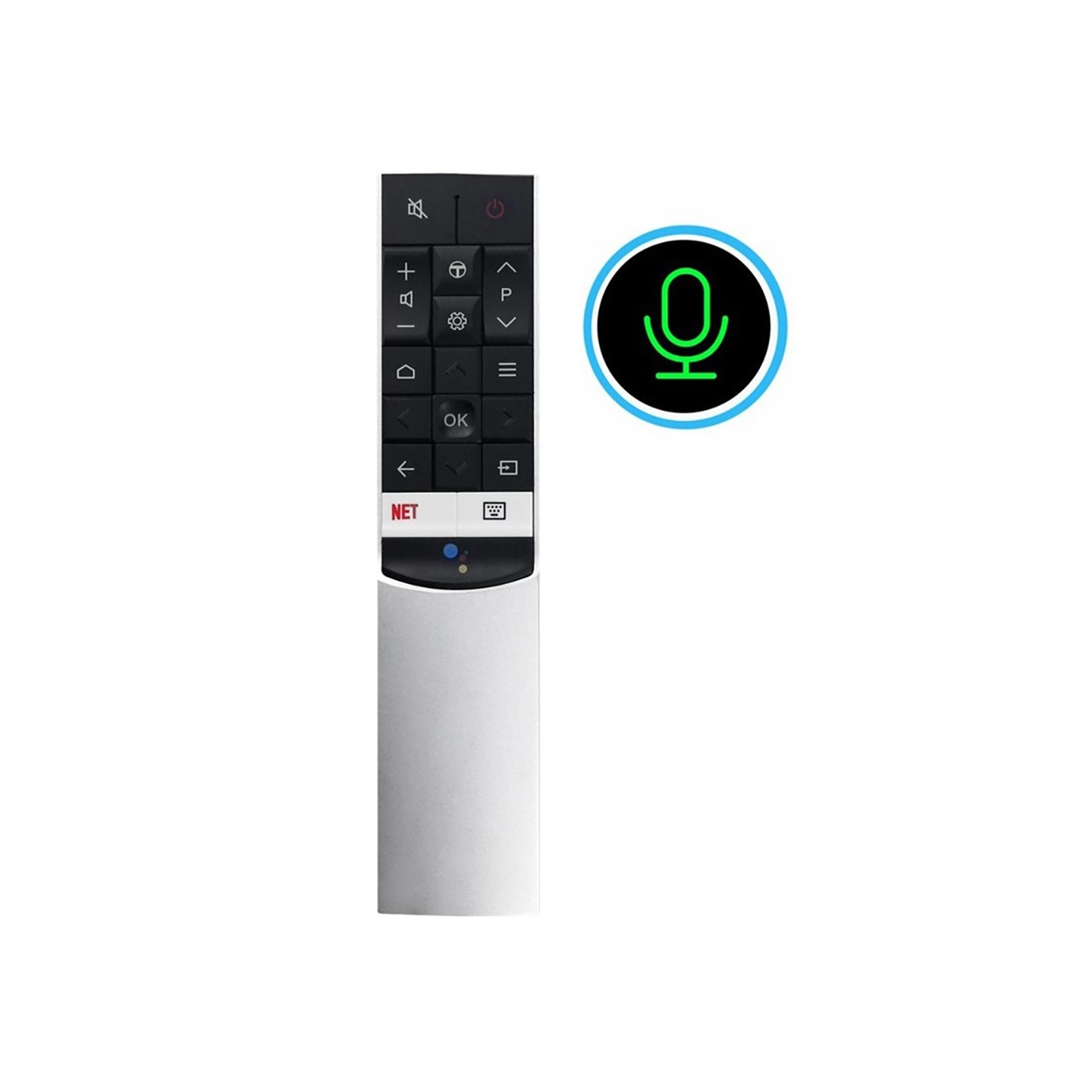 Remote Control Replacement for RC602S JUR2 For TCL TV Voice Activated