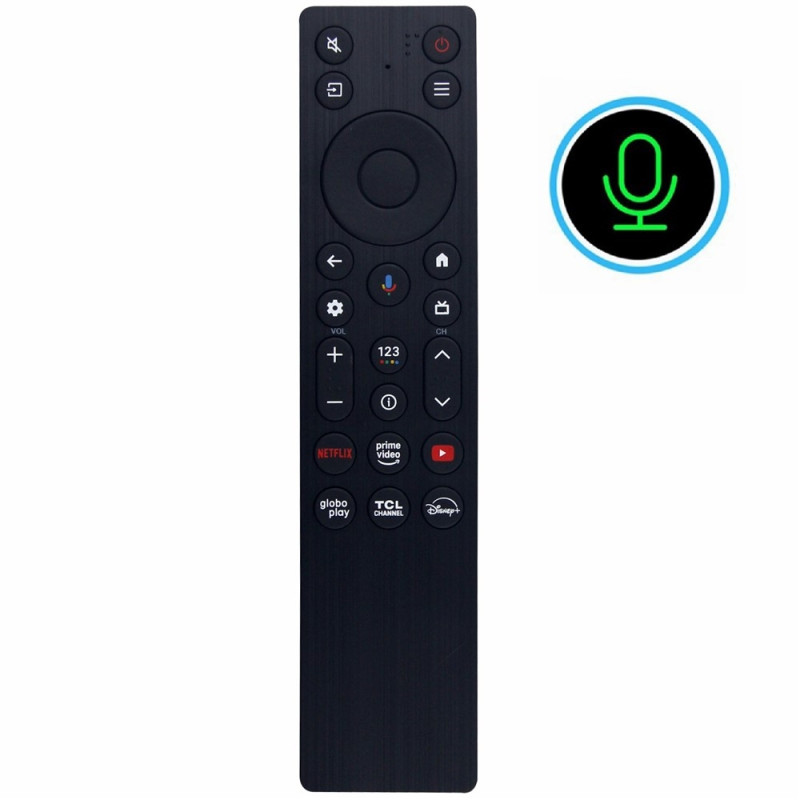 Remote Control Replacement for RC813A FMB4 For TCL TV Voice Activated