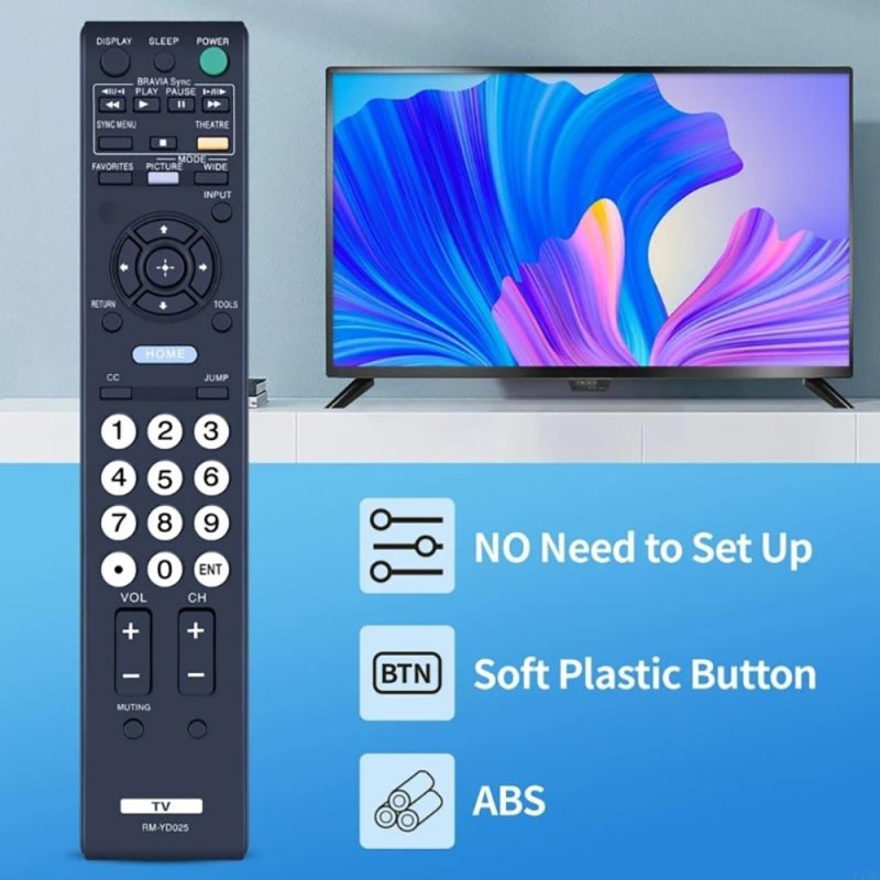 Kaukosäätimen vaihto RM-YD025:lle Sony TV:lle