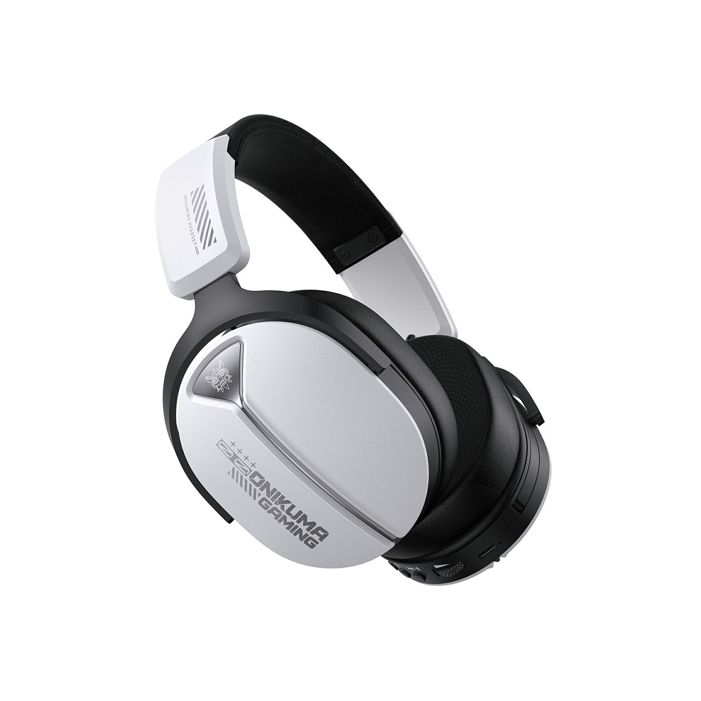 ONIKUMA GT887 Gaming Headset LED Kablede Over-Ear Hodetelefoner Mikrofon - Hvit