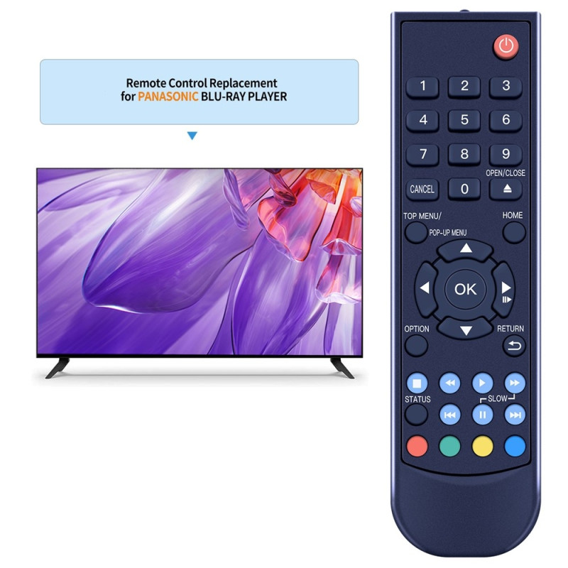 Udskiftning af fjernbetjening til N2QAYA000205 til Panasonic Blu-ray DVD-afspiller