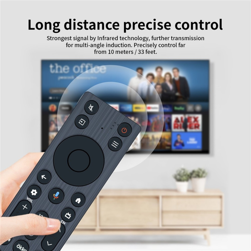 Fjernkontroll utskiftning for RC813A FMB9 for TCL TV stemmeaktivert