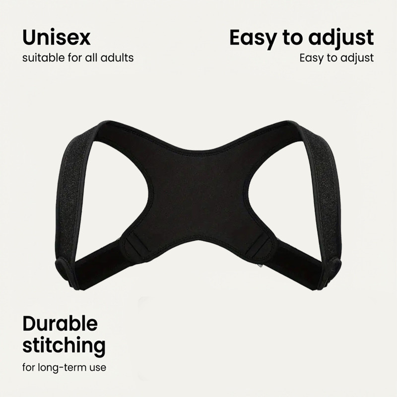 ZERILUNA Back Support Strap Correct Posture Invisible Portable Elastic Body Support