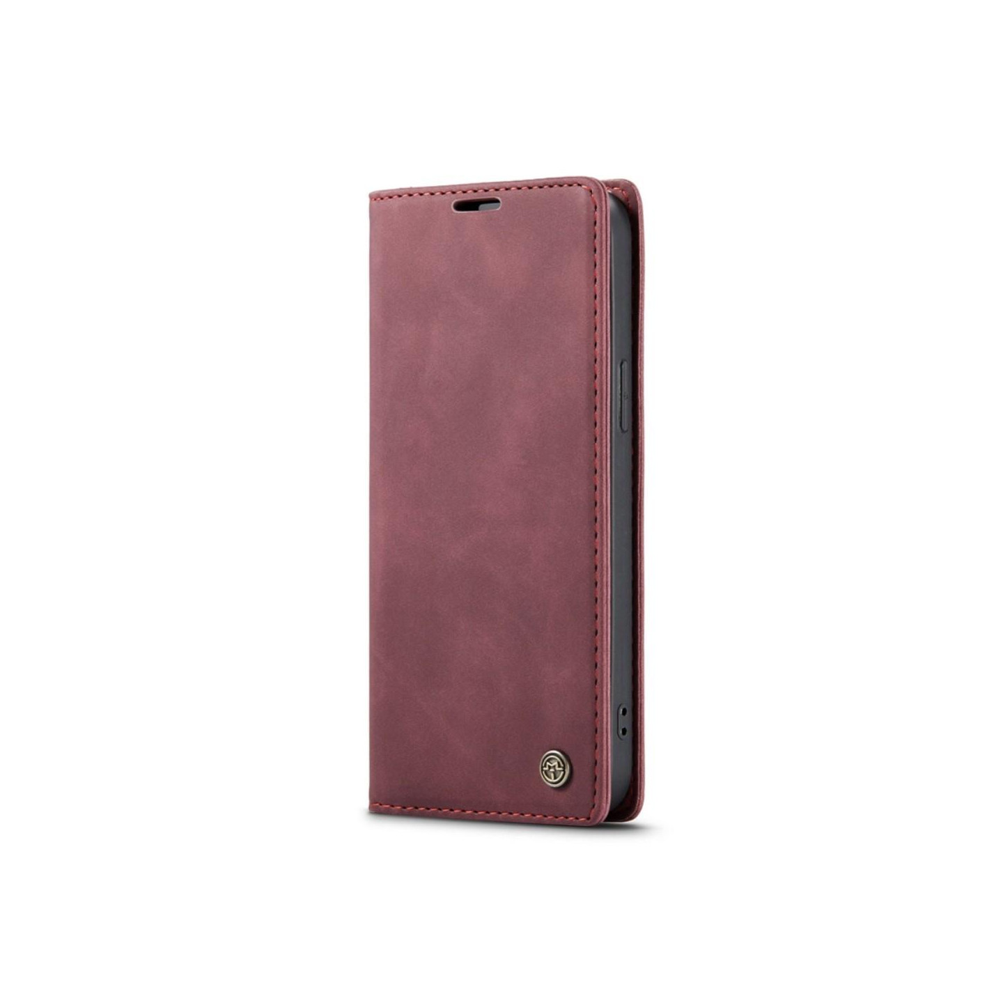 CASEME Retro Wallet Case for iPhone 14 Pro Max - Red