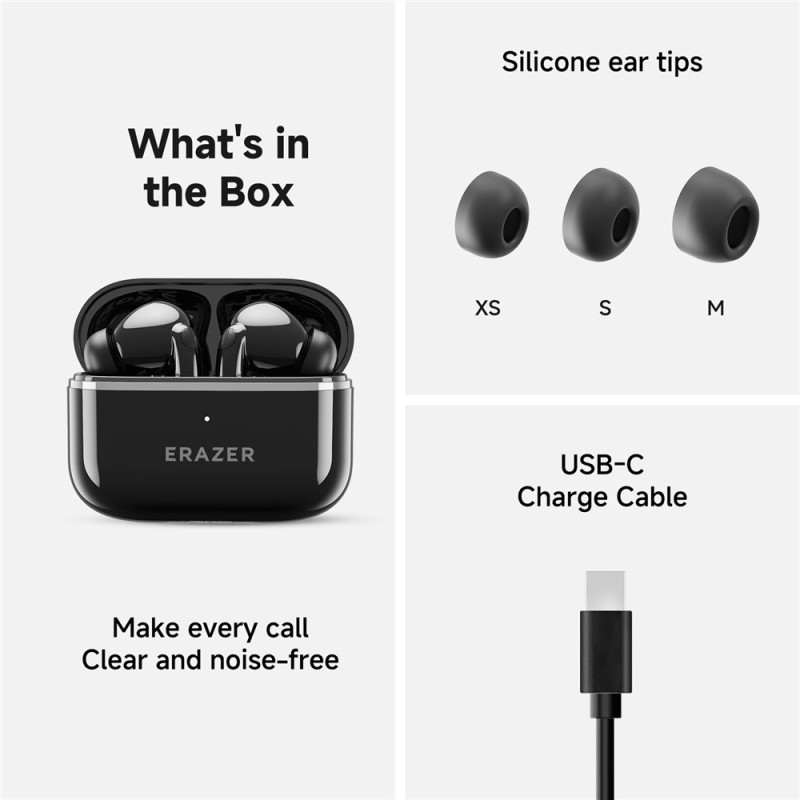 LENOVO ERAZER XT89PRO In - Ear langattomat nappikuulokkeet Bluetooth - kuulokkeet - Musta