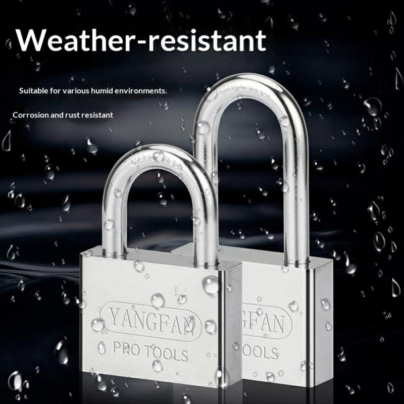 Padlock Anti-theft 30mm shackle waterproof rust-resistant security lock 4 keys