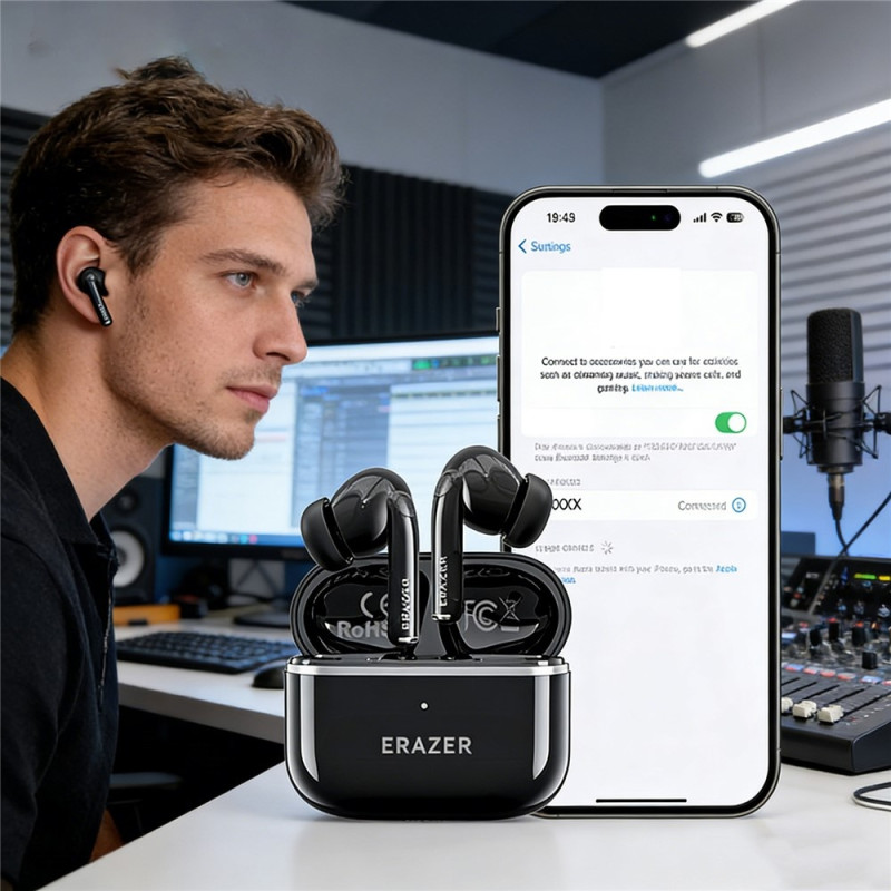 LENOVO ERAZER XT89PRO In - Ear Trådløse Ørepropper Bluetooth - øretelefoner - Svart