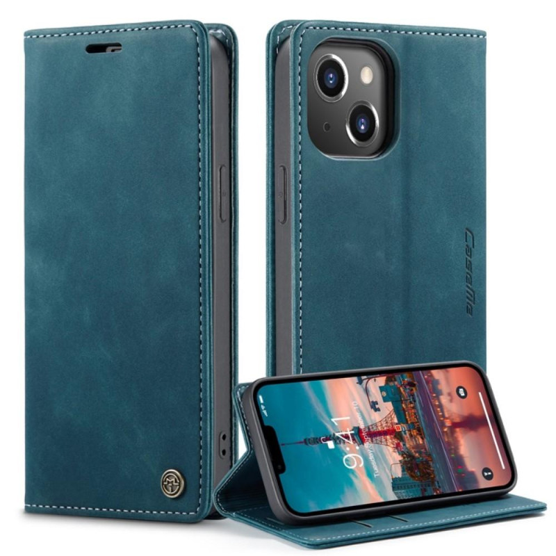 CASEME Retro tegnebog taske til iPhone 14 Plus - Blå