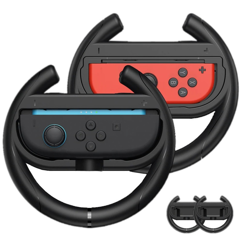 Compatible with Nintendo Switch 2 Left Right Joy-Con Racing Steering Wheel Grip Steering Wheel