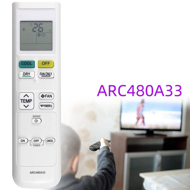 Remote Control Replacement for ARC480A33 for Daikin Air Conditioner
