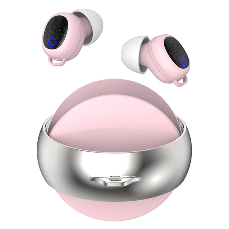 Wireless Headphones Bluetooth IPX7 Noise Cancelling In-Ear For Sleep - Pink