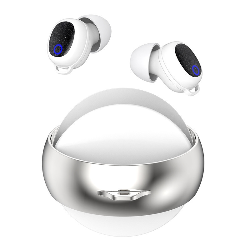 Langattomat Bluetooth-kuulokkeet IPX7-melua vaimentavat korvanapit nukkumiseen - Valkoinen