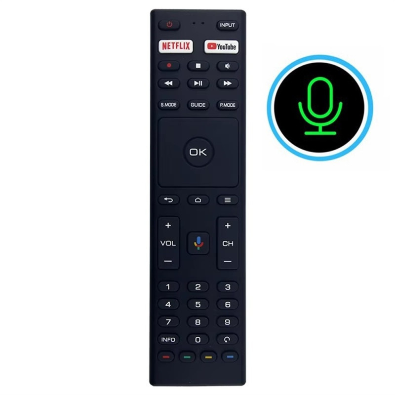 Remote Control Replacement for RM-C3363 For JVC TV Voice Activated