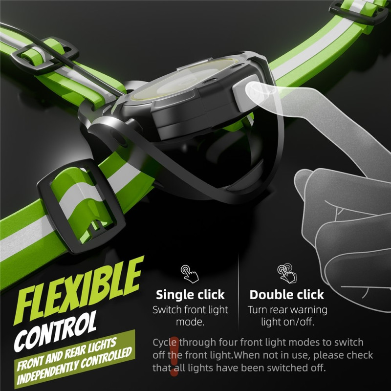 WEST BIKING Lygte Lommelygte Løb Cykling Advarselslys 500 Lumen