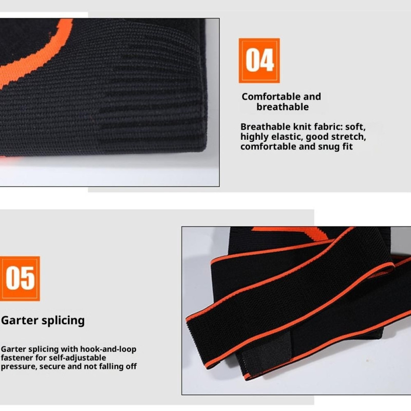 1 pc. Elastic stable Support Knee Knee Brace Knee Protector Patella Warmth - M - Orange