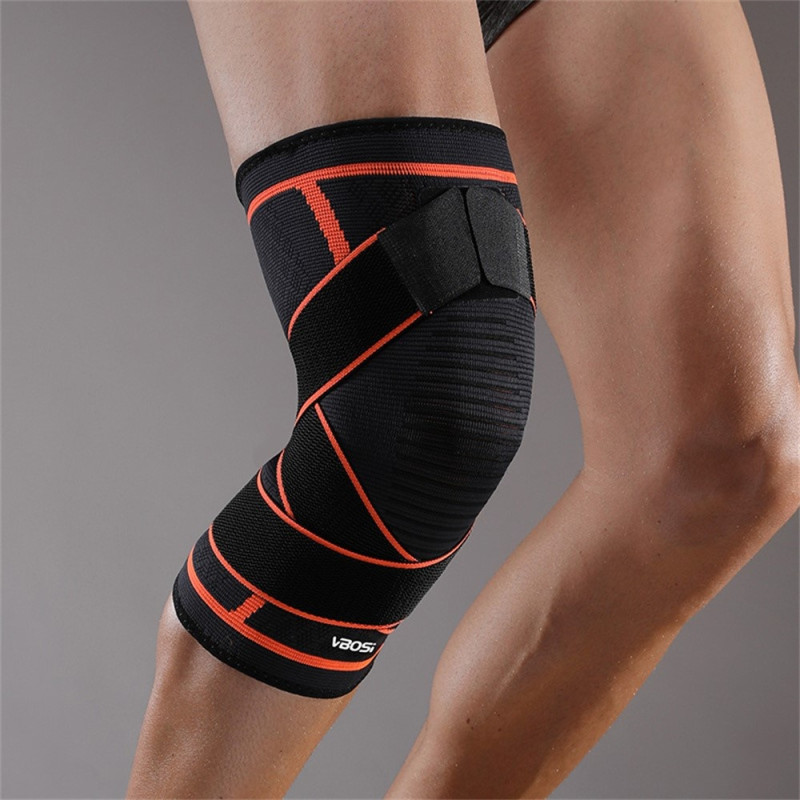 1 pc. Elastic stable Support Knee Knee Brace Knee Protector Patella Warmth - M - Orange
