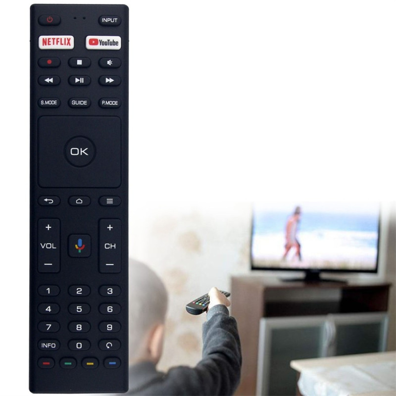 Remote Control Replacement for RM-C3363 For JVC TV Voice Activated