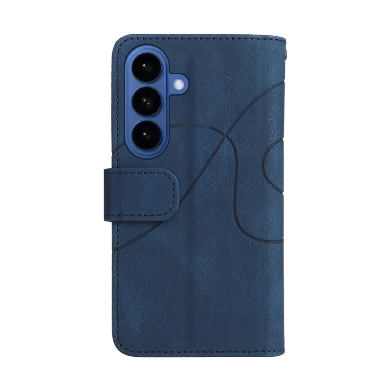 Til Samsung Galaxy S26 Pungcover med Lynlås og Håndledsrem Stander